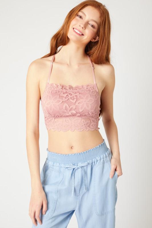 Brea Lace Bralette - Mauve