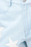 Bree Denim Star Patch Shorts