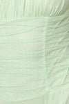 Diandra Shirring Detail Mesh Bodysuit