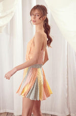 Halima Color Block Star Ruffle Romper