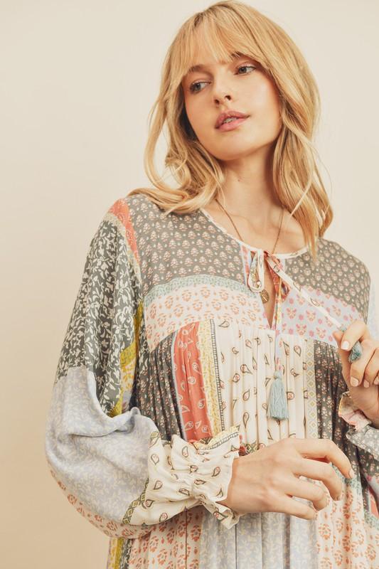 Shiloh Lined Boho Patchwork Maxi Dress Girls Will Be Girls Shiloh Lined Boho Patchwork Maxi Dress Girls Will Be Girls
