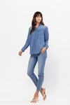 Ayelin Button Down Long Sleeve Tencel Shirt