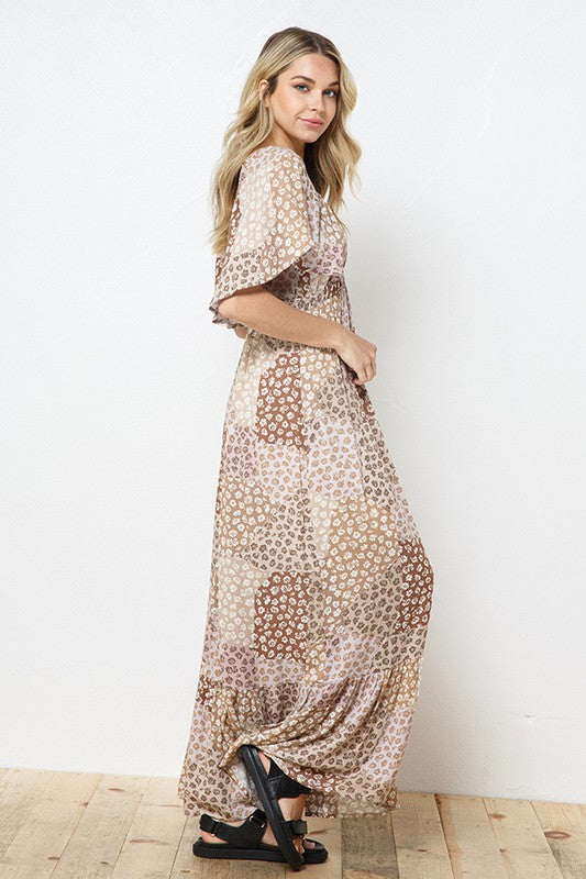 Adri Patchwork Maxi Dress