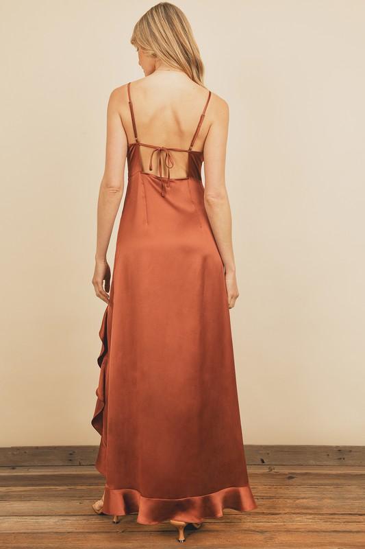 Buy Rust Orange Dress online | Lazada.com.ph