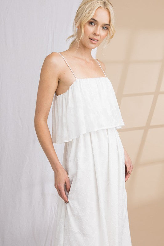 Kasumi Midi Dress With Top Ruffle