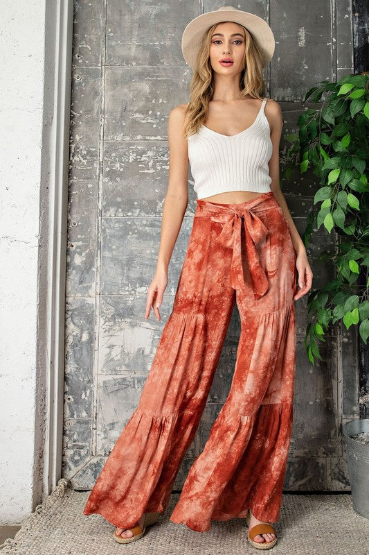 Shop Striped Palazzo Pants with Tie Ups Online | Max Kuwait