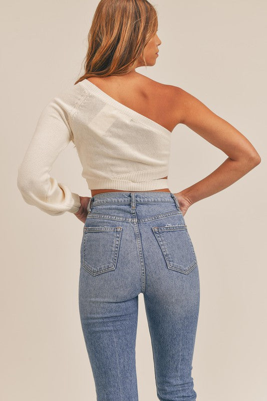 Karla One Shoulder Sweater Top