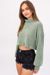 Tammy Crop Turtle Neck Sweater