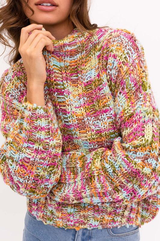 Devika Mock Neck Sweater