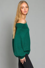 Janette Off Shoulder Knit Sweater