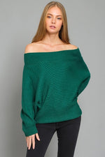Janette Off Shoulder Knit Sweater
