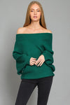Janette Off Shoulder Knit Sweater