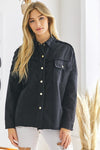 Kailea Rock & Roll Frayed Jacket - Black