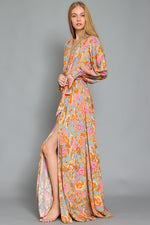 Annika Floral Long Sleeve Maxi Dress