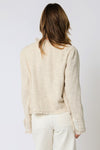 Chantelle Button Up Tweed Jacket - Natural Ivory