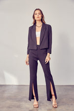 Beanys Cropped Blazer - Black