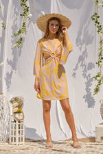 Suzanne Floral Cut Out Mini Dress
