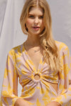 Suzanne Floral Cut Out Mini Dress