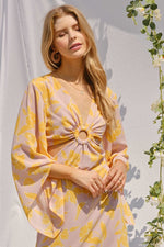 Suzanne Floral Cut Out Mini Dress
