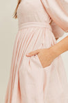 Esperanza Fit And Flare Mini Dress - Pink