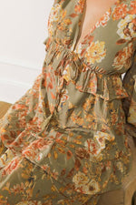 Kyle Floral Long Sleeve Tiered Maxi Dress