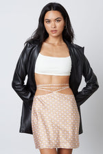 Gretta Printed High Waisted Wrap Skirt