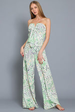 Jessa Strapless Tie Front Jumpsuit