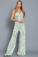 Jessa Strapless Tie Front Jumpsuit