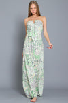 Jessa Strapless Tie Front Jumpsuit