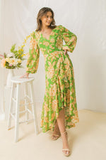 Emory Floral Hi-Lo Maxi Dress