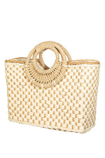 Mailys Basket Weave Rectangle Bag