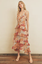 Cleora Floral Tiered Maxi Dress