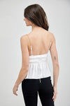 Addylin Ruched Gold Chain Top
