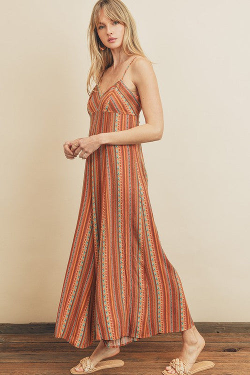 Maxine Striped Wide Leg Jumpsuit