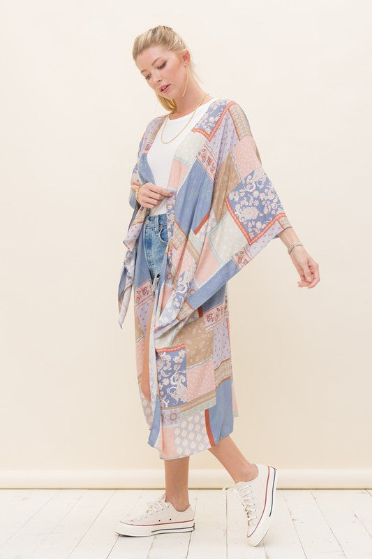 Leya Patchwork Duster Kimono