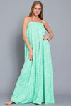 Ellison Tube Top Strapless Jumpsuit With Tie Back - Green