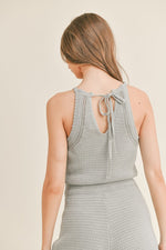 Erika Tie Back Knit Romper