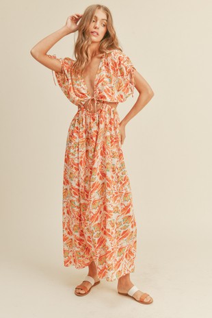 Quinlee Cut Out Maxi Dress