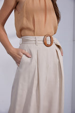 Lindy High Waisted Belted Pants