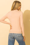 Amina Turtle Neck Sweater Top - Pink