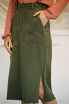 Bridgette Denim Midi Skirt