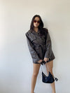Ximora Faux Leather Belted Jacket