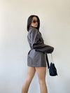 Ximora Faux Leather Belted Jacket