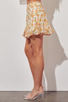 Ausha Floral Mini Skirt (See Matching Top)