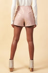Serena Faux Leather Mini Skort ( See Matching Blazer )