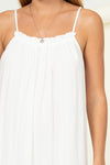Paolina Sleeveless Midi Dress - White