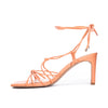 Kimberley Lace Up Strappy Heels - Orange