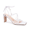 Kimberley Lace Up Strappy Heels - White