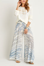Beach Embroidered Spring Sweater  - Ivory