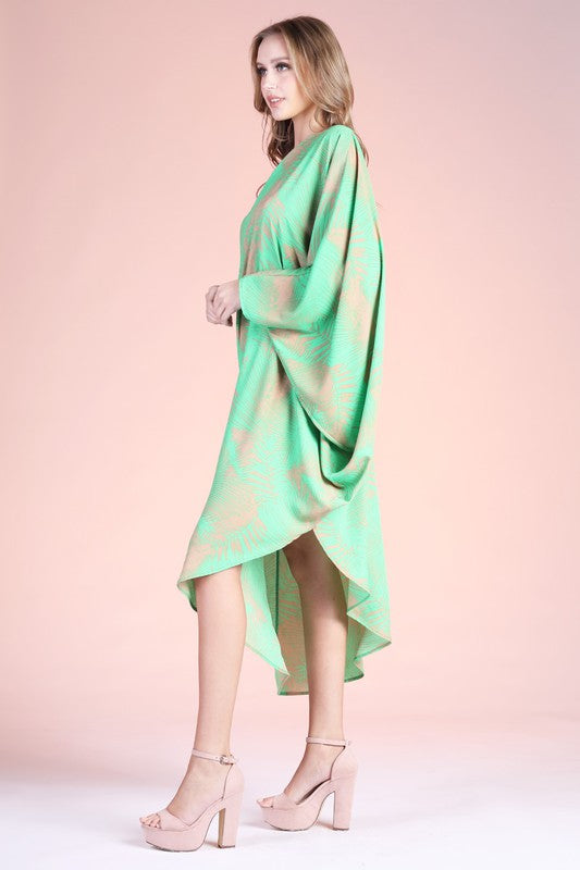 Nellie Asymmetrical One Shoulder Maxi Dress - Green